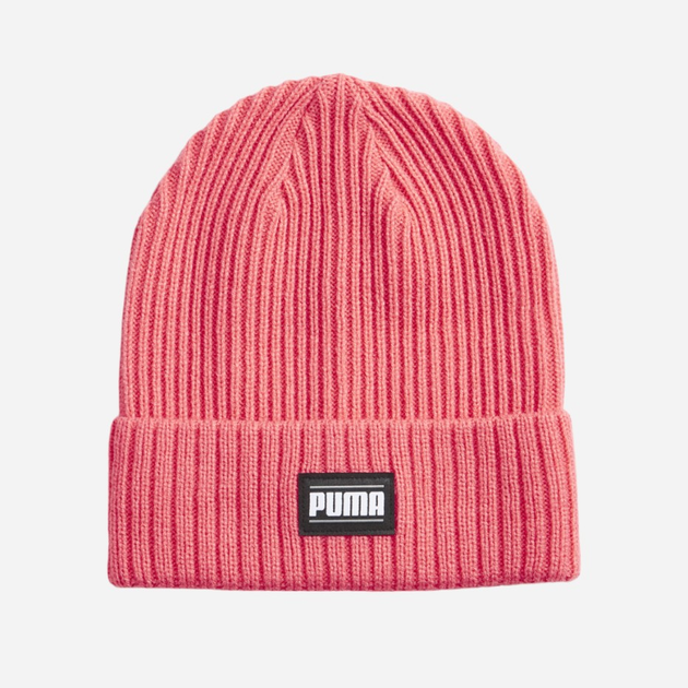 Шапка біні Puma Ribbed Classic Cuff Beanie 2403808 Рожева (4099683450826) - зображення 1