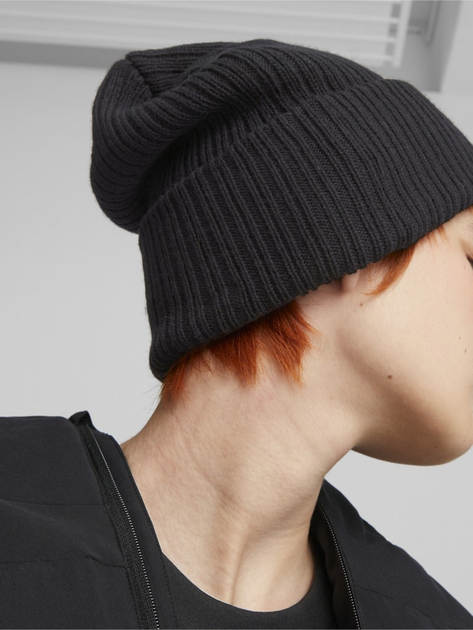 Шапка біні Puma Prime Ws Cuff Trend Beanie 02405601 Чорна (4065449744324) - зображення 4