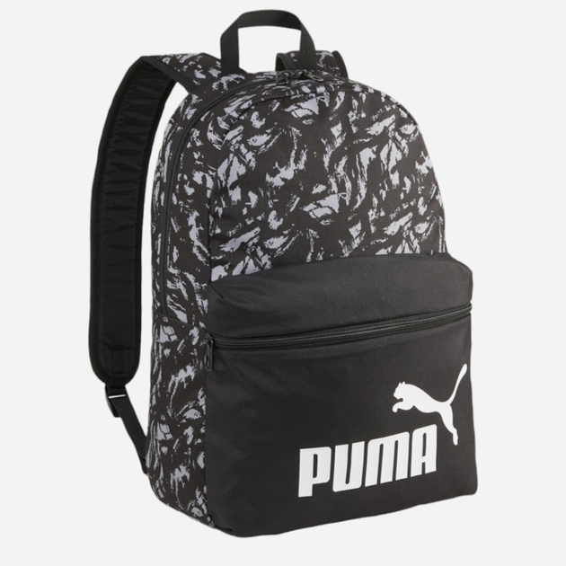 Plecak sportowy 22l Puma Phase Aop Backpack 7994807 Czarny (4099685701711) - obraz 1