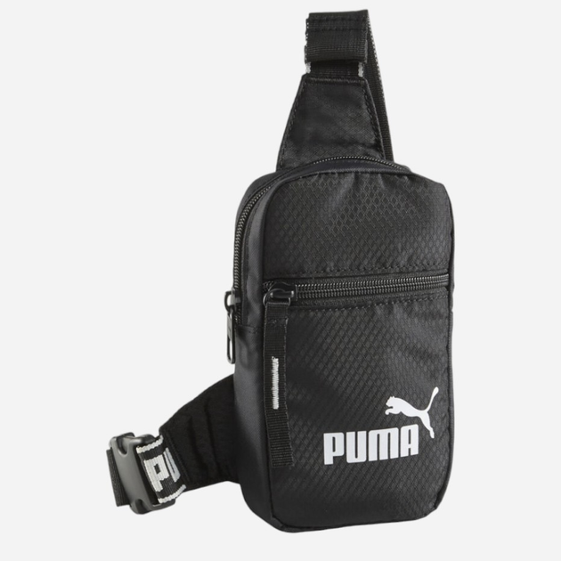 Спортивна сумка слінг через плече тканинна жіноча Puma Core Base Front Loader 9026801 Чорна (4099685699742) - зображення 1