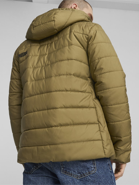 Kurtka przejściowa męska z kapturem Puma Ess Hooded Padded Jacket 84893893 L Brązowa (4099684039761) - obraz 2