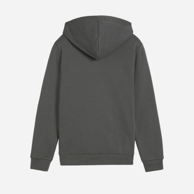 Młodzieżowa bluza z kapturem ocieplana chłopięca Puma Ess Big Logo Hoodie Fl B 586965-60 134-140 cm Ciemnoszara (4099685595891) - obraz 5