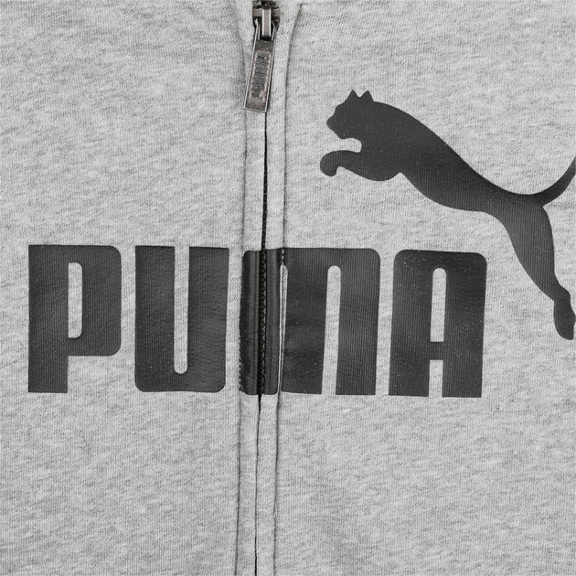 Dziecięca bluza rozpinana dla chłopca Puma Ess Big Logo Fz Hoodie Tr B 586968-03 92 cm Szara (4063697293601) - obraz 4