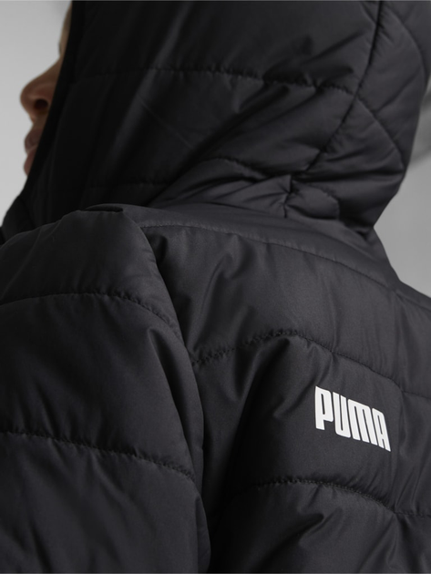 Kurtka chłopięca przejściowa Puma Ess Hooded Padded Jacket 670559-01 104 cm Czarna (4065449046343) - obraz 6