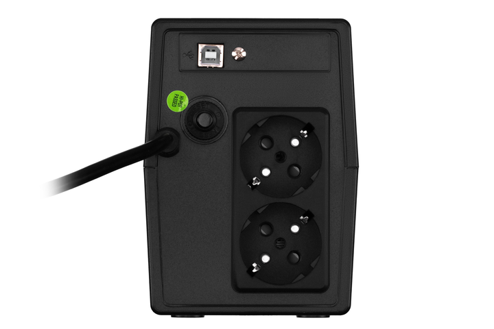 Джерело безперебійного живлення FSP iFP650 650VA/360W LCD дисплей USB 2xSchuko Чорний (PPF3602800) - зображення 4