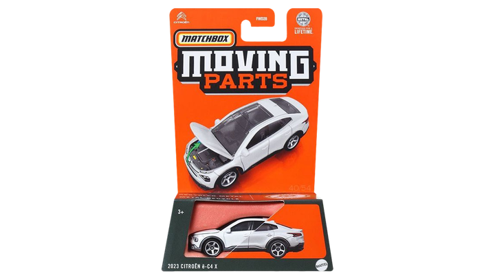 Тематична Машинка Matchbox 2023 Citroën ë-C4 X Moving Parts 1:64 FWD28/HVM96 White - зображення 2