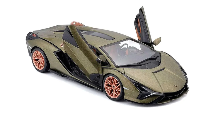 Машинка Bburago Lamborghini Sian FKP 37 1:24 Green - Фото 3 Машинка Bburago Lamborghini Sian FKP 37 1:24 Green - изображение 3