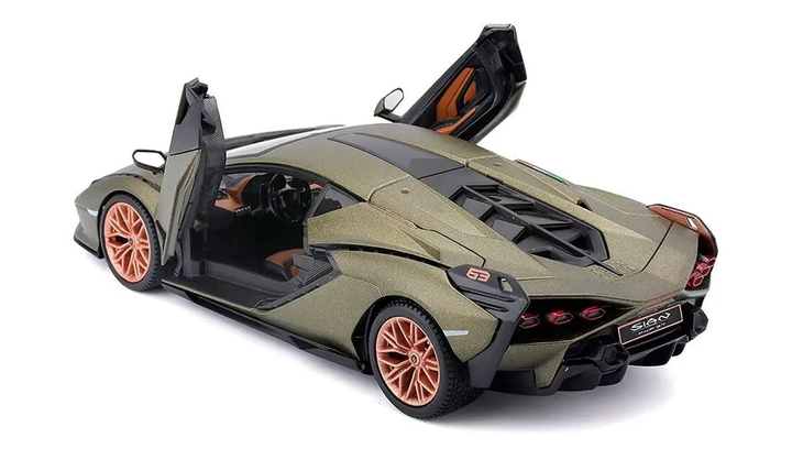 Машинка Bburago Lamborghini Sian FKP 37 1:24 Green - Фото 4 Машинка Bburago Lamborghini Sian FKP 37 1:24 Green - изображение 4