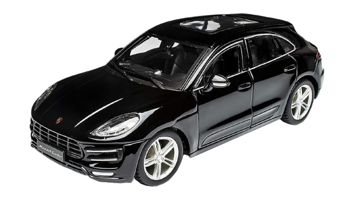 Машинка Bburago Porsche Macan 1:24 Black - изображение 2