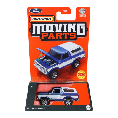 Тематична Машинка Matchbox 1978 Ford Bronco Moving Parts 1:64 FWD28/HVM87 White - Фото 1 Тематична Машинка Matchbox 1978 Ford Bronco Moving Parts 1:64 FWD28/HVM87 White - зображення 1