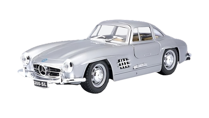 Машинка Bburago 1954 Mercedes-Benz 300 SL 1:24 Silver - изображение 2