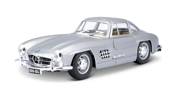 Машинка Bburago 1954 Mercedes-Benz 300 SL 1:24 Silver - изображение 3