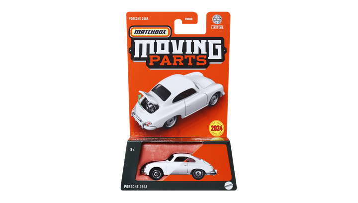 Тематична Машинка Matchbox Porsche 356A Moving Parts 1:64 FWD28/HVM79 White - Фото 2 Тематична Машинка Matchbox Porsche 356A Moving Parts 1:64 FWD28/HVM79 White - зображення 2