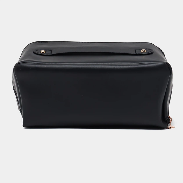 Женская косметичка Lesko BK-HZB-02 Black несесер органайзер дорожная бьюти кейс - изображение 6