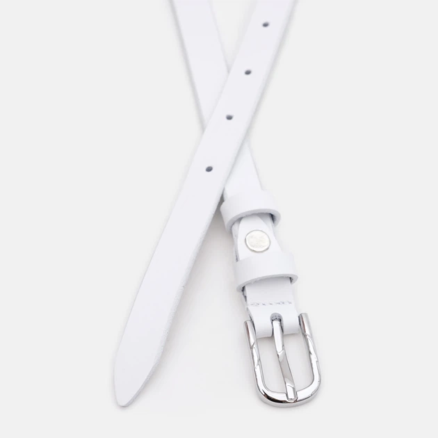 Ремень женский из натуральной кожи Laras 110v10genw60-white 110 см Белый (6501033639) - изображение 3