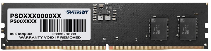 Оперативна пам'ять Patriot DDR5-5600 32768MB PC4-44800 Signature Line Black (PSD532G56002) - зображення 1
