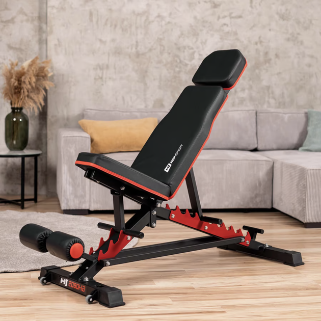 Скамья тренировочная Hop-Sport HS-2090HB с фиксатором для ног - изображение 9