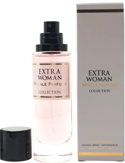 Акція на Парфумована вода для жінок Morale Parfums Extra Woman версія Paco Rabanne Black Xs Pour Femme 30 мл (3701754983195/4820269860896) від Rozetka