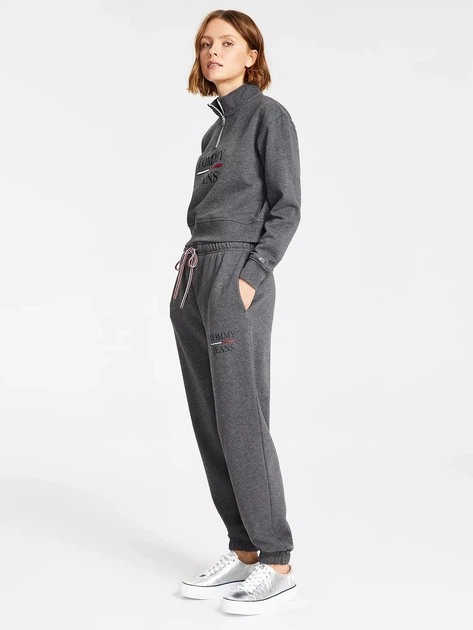 Толстовка на молнии без капюшона женская Tommy Hilfiger 447016879 XL Серая (1159806978) - Фото 2 Толстовка на молнии без капюшона женская Tommy Hilfiger 447016879 XL Серая (1159806978) - изображение 2