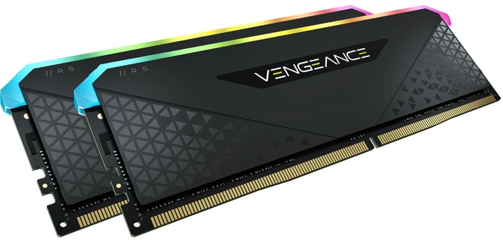 Pamięć&nbsp;Corsair DDR4-3600 16384MB PC4-28800 (Kit of 2x8192) Vengeance RGB RS Black (CMN16GX4M2Z3600C18) - obraz 3