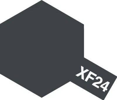 Акрилова фарба на спиртовій основі Матовий Темно-Сірий Tamiya 10мл XF-24 - зображення 2