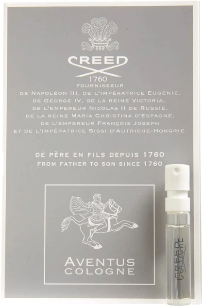Пробник Парфюмированная вода для мужчин Creed Aventus Cologne 1.7 мл (ROZ6400103834/3508440501264) - Фото 1 Пробник Парфюмированная вода для мужчин Creed Aventus Cologne 1.7 мл (ROZ6400103834/3508440501264) - изображение 1