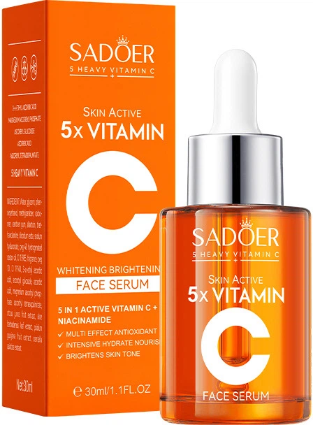 Серум для лица Sadoer 5X Vitamin C Face Serum с витамином С 30 мл