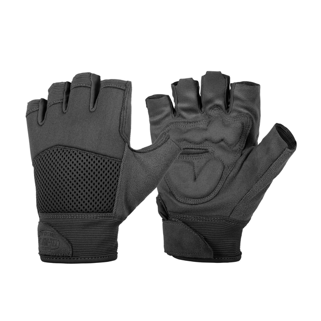 Рукавиці Helikon-Tex HALF FINGER Mk2 GLOVES, Black L/Regular (RK-HF2-NE-01) - зображення 1