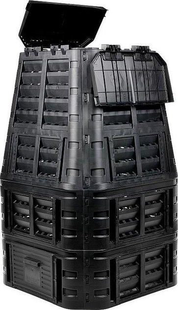 Компостер садовий Ekobat EcoSmart 1000L Black - изображение 6
