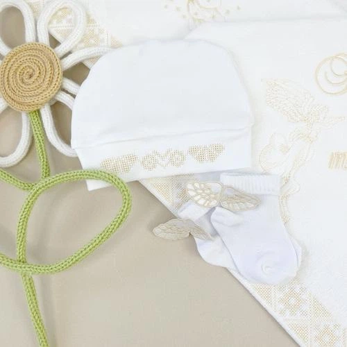 Крестильный набор для мальчика Family Tradition хлопок с вышивкой белый Маленькие ангелочки - Фото 6 Крестильный набор для мальчика Family Tradition хлопок с вышивкой белый Маленькие ангелочки - изображение 6