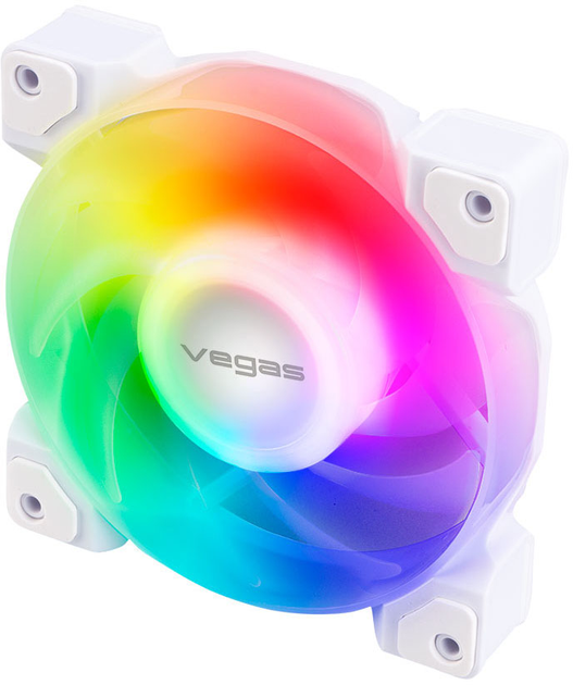 Вентилятор Akasa Vegas A12 RGB 120мм White (AK-FN111-WH) - зображення 2