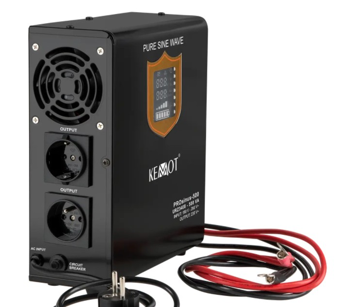 Источник бесперебойного питания (Настенный) (ИБП) Kemot 300/500W 12v Черный - изображение 3