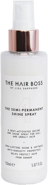 Спрей для волосся The Hair Boss By Lisa Shepherd The Semi-Permanent для посилення блиску 150 мл (5060427355881) - зображення 1