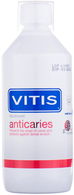 Ополіскувач для порожнини рота Vitis Anticaries 500 мл (8427426056015) - зображення 2