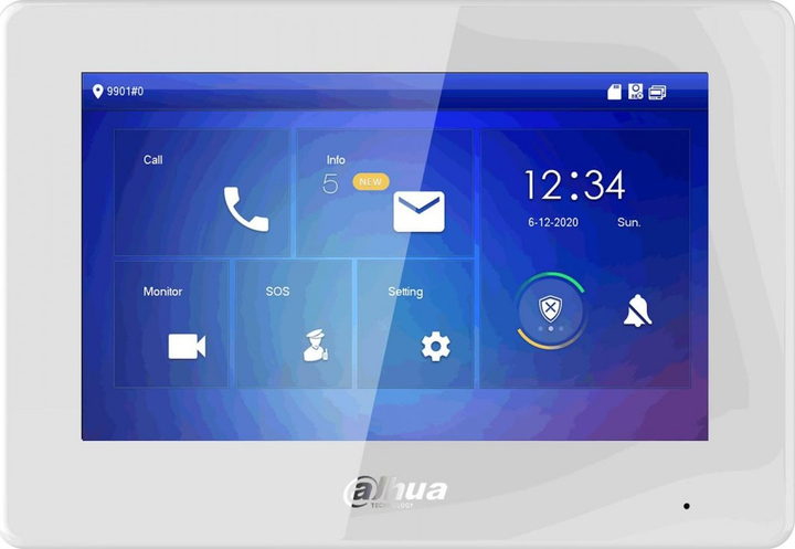Монітор відеодомофона Dahua VTH5421HW-W (6923172536037) - зображення 1