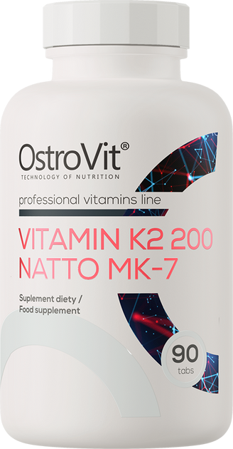 Харчова добавка OstroVit Vitamin K2 200 Natto MK-7 90 таблеток (5903246226782) - зображення 1