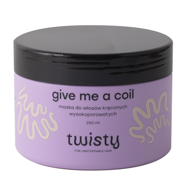 Маска для волосся Twisty Give Me A Coil кучерявого і високопористого 250 мл (5905054101565) - зображення 1