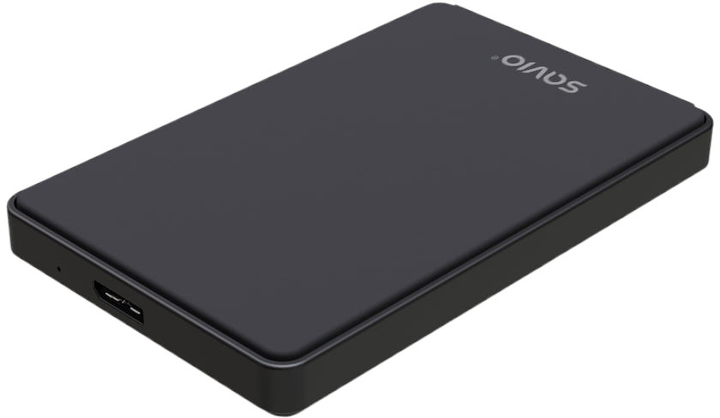 Kieszeń zewnętrzna Savio 2.5" AK-65 External HDD/SSD enclosure USB 3.0 Black (5901986048169) - obraz 4