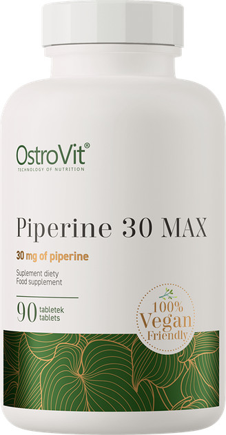 Харчова добавка OstroVit Piperine 30 MAX 90 таблеток (5903933903149) - зображення 1