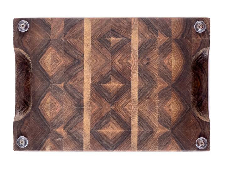 Торцева обробна дошка CUBO Symmetry Walnut Маленька (30 x 20 x 3.3 см) - зображення 4