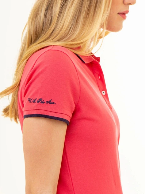Поло жіноче U.S. Polo Assn 213160-ZH00A (ROUGE RED) XS Червоне (786667386755) - Фото 3 Поло жіноче U.S. Polo Assn 213160-ZH00A (ROUGE RED) XS Червоне (786667386755) - зображення 3