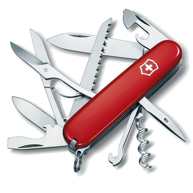 Комплект Victorinox Ніж Huntsman Red 1.3713 + Подарункова коробка для ножа 91мм vix-2 - зображення 1