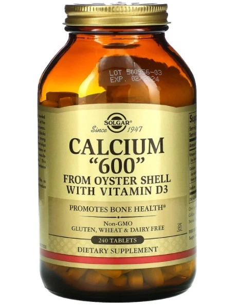 Кальций Д3 Солгар Solgar Calcium 600 with vit D3 240 таблеток - изображение 9