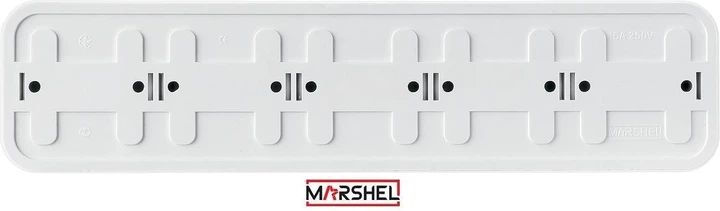 Розетка пятиместная MARSHEL MAGLEV RO16-254 White - изображение 5