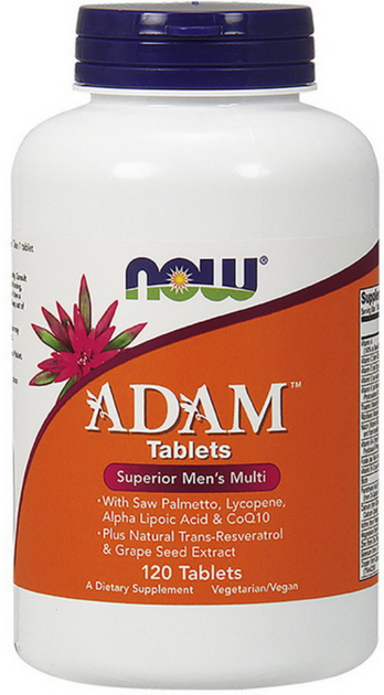 Витамины и минералы для мужчин NOW Foods Adam 120 табл Нау Фудс Адам - изображение 3
