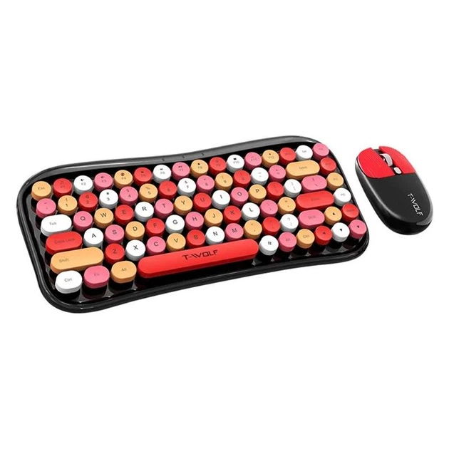 Беспроводная Клавиатура и Мышь TWolf TF660 Bluetooth 5.0 / 2.4G Dual Mode 1600 DPI, Bluetooth+2.4 Гц USB black - изображение 2