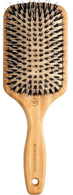 Szczotka do włosów Olivia Garden Bamboo Touch Detangle Combo z wlosiem z dzika do rozczesywania L (5414343016775) - obraz 1