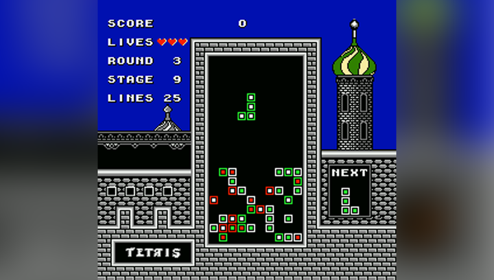 Игра Nintendo Famicom Dendy Tetris (BPS) Английская Версия Только Картридж Б/У - изображение 5