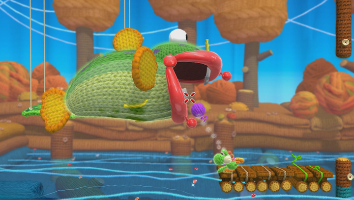 Игра Nintendo Wii U Yoshi's Woolly World Europe Английская Версия Б/У - изображение 6