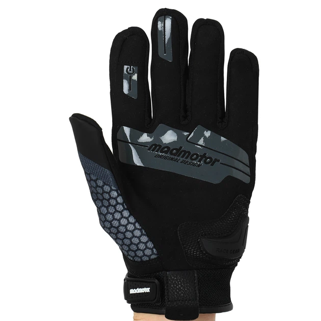 Моторукавички Madmotor MT-21 розмір M Black-Grey - зображення 3